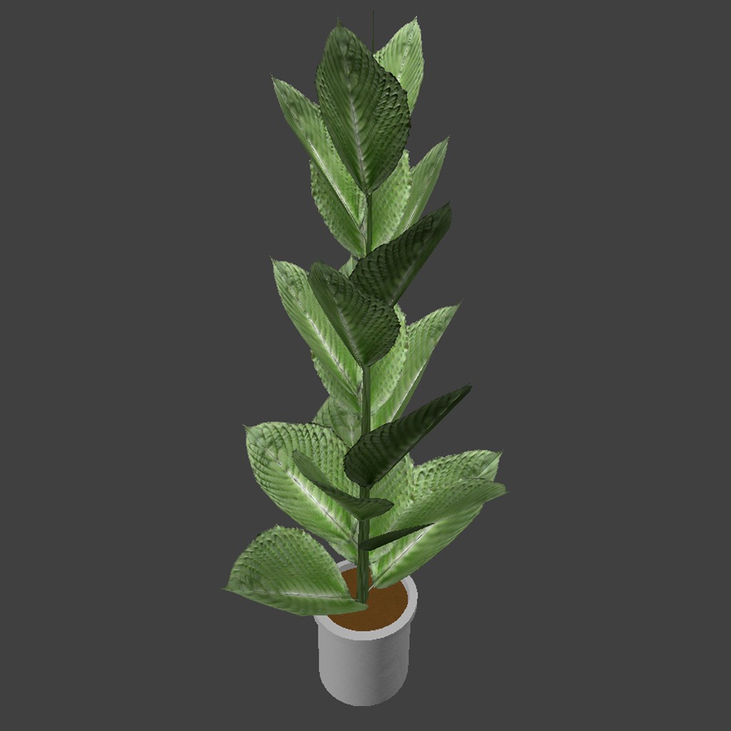 Low-poly indoor plant preview image 2